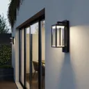Lucande Ditta LED outdoor wall lamp with speaker
