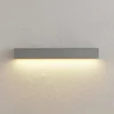 Lucande Lengo LED wall lamp, 50 cm, silver, 1-bulb