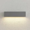 Lucande Lengo LED wall lamp, 25 cm, silver, 1-bulb