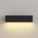 Lucande Lengo LED wall lamp, 25 cm graphite 1-bulb