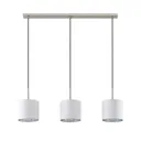 Lindby Trinika fabric hanging light in white