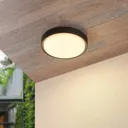 Lucande Lare LED outdoor ceiling light, Ø 25 cm