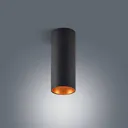Arcchio Hinka ceiling light, round, 25.4 cm black
