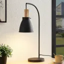 Lindby Trebale table lamp with wood detail