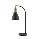 Lindby Trebale table lamp with wood detail