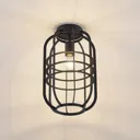 Lindby Keara ceiling lamp in a cage design