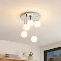 Lindby Chrissy ceiling light, 5-bulb, 25 cm