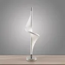 Lucande Edano LED table lamp with a twisted shape