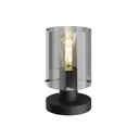 Lindby Kourtney table lamp, glass lampshade