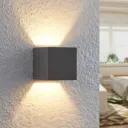 Lindby Quaso LED wall light made of concrete, grey