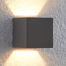 Lindby Quaso LED wall light made of concrete, grey