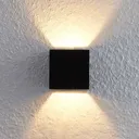 Lindby Quaso LED wall lamp, concrete black