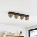 Lucande Evory ceiling light, angular, 4-bulb