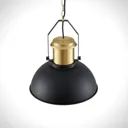 Lindby Freitjof hanging lamp black/matt brass