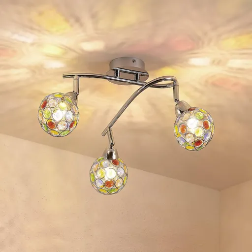 Lindby Dottys ceiling light, three-bulb