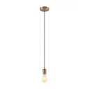 Lindby Gurima hanging light, antique brass