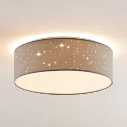Lindby Ellamina LED ceiling light 40 cm light grey