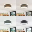 Lindby Ellamina LED ceiling light 40 cm dark grey