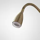 Lindby Jolka LED reading light, antique brass