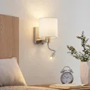 Lucande Brinja wall light, LED flexible arm white