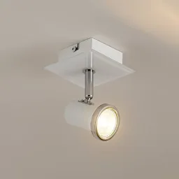 Lindby Marvolo wall light, white, one-bulb