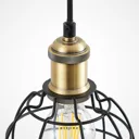 Lindby Alexej hanging light with a cage look