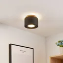 Arcchio Talima LED ceiling lamp, round, black