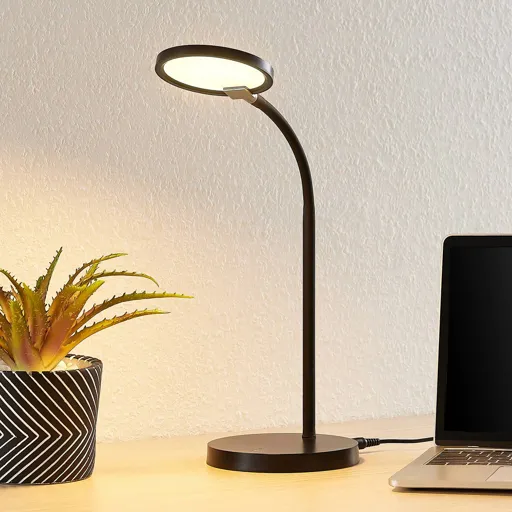 Lindby Binera LED table lamp with 3-step dimmer