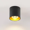 Arcchio Zaki LED ceiling light round black