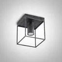 Lindby Disabio ceiling lamp made of metal, rust