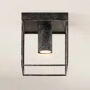 Lindby Disabio ceiling lamp made of metal, rust