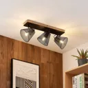 Lindby Kirill ceiling light, three-bulb