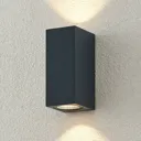 ELC Lanso LED outdoor wall light, anthracite