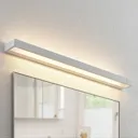 Arcchio Jora LED wall lamp, IP44, white, 90 cm