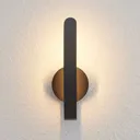Arcchio Dzemail LED wall lamp, indirect, black