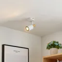 Lindby Junes LED wall spotlight, one-bulb, white