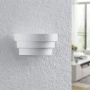 Arcchio Harun LED wall light in white, 18 cm