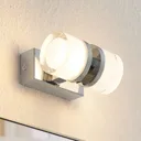 Arcchio Kejan LED wall lamp, IP44, 2-bulb high