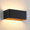 Arcchio Karam LED wall light, 20 cm, black