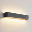 Arcchio Karam LED wall light, 53 cm, black