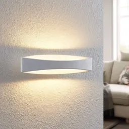 Arcchio Jelle LED wall light, 43.5 cm, white