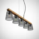 Lindby Morlin hanging light, five-bulb