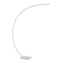 Lindby Kendra LED arc floor lamp, white