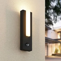 Lucande Virgalia LED outdoor wall light, sensor