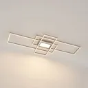 Lindby Caitlin LED ceiling light, nickel