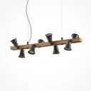 Lindby Grandesa hanging light with 8 spots