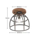 Lindby Rutger ceiling light round, cage lampshade