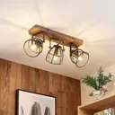 Lindby Rutger ceiling light, three-bulb