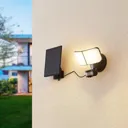 Prios Omino LED solar wall spotlight with sensor