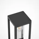 Lindby Estami pillar light, 35 cm, dark grey